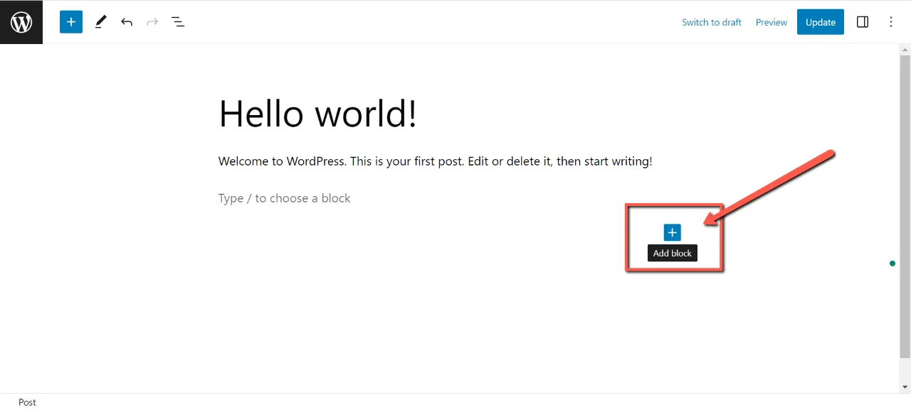 Add a new Block