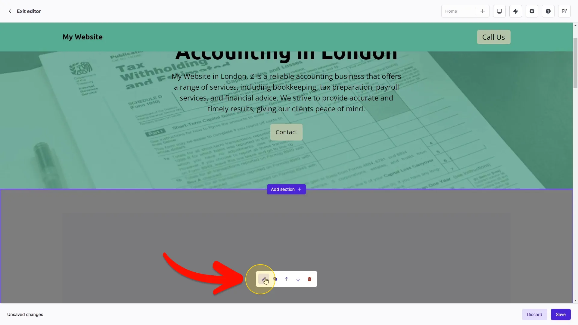 Enter the Embed code window