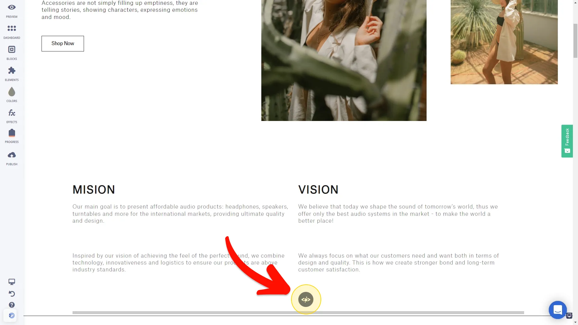 Place the Custom HTML element on your page
