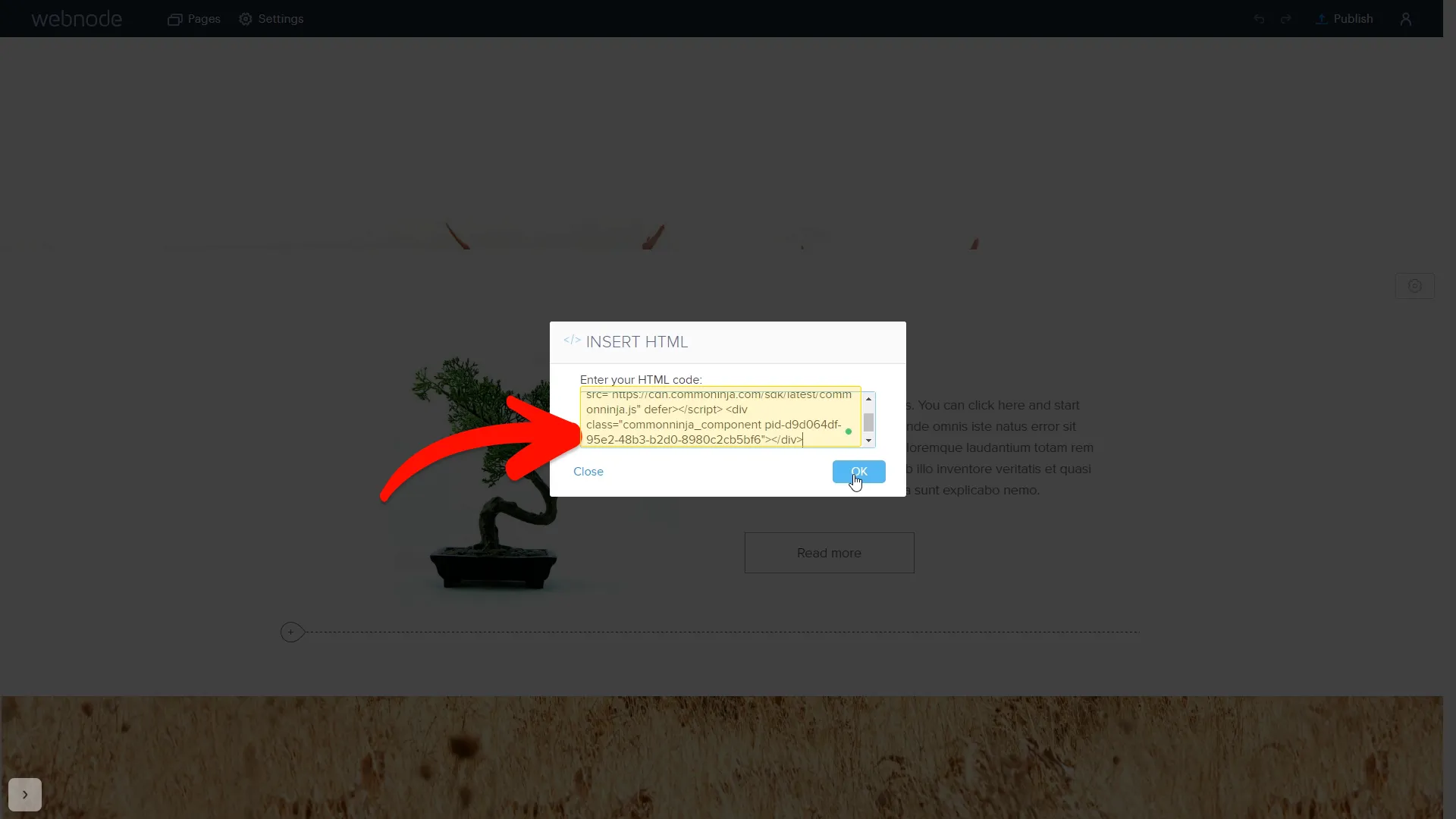 Add the Logo Slider embed code