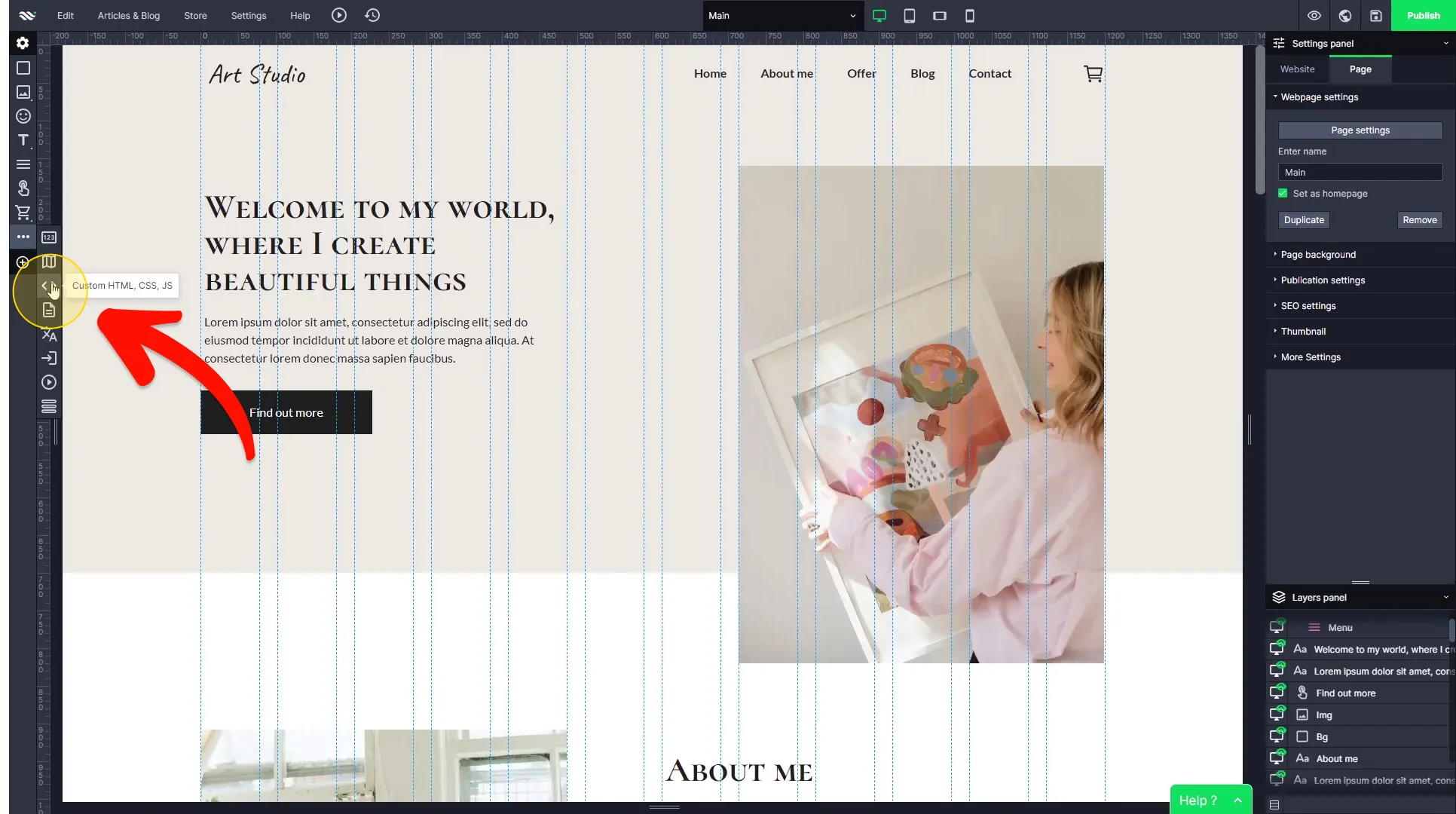 Select Custom HTML