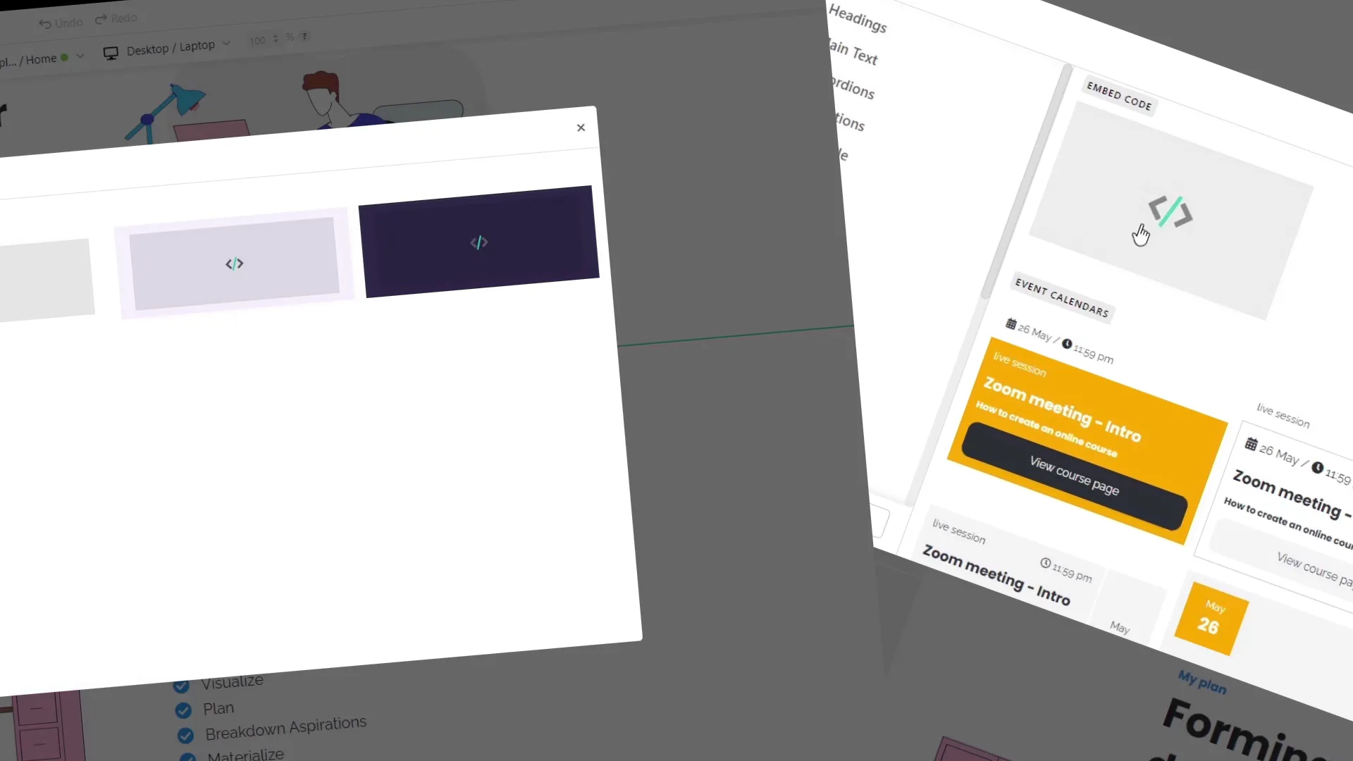 Choose if to add by new section or by a new widget
