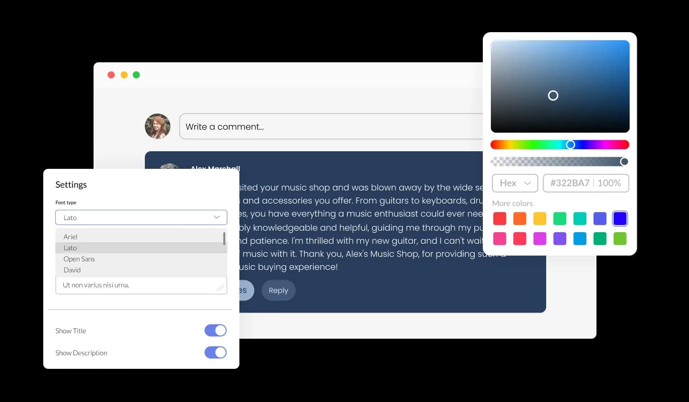 Comments - Fully Customizable Comments Widget