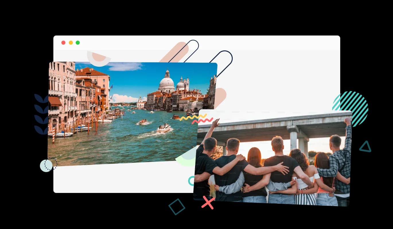 Tilted Image - Enhance With Decorations