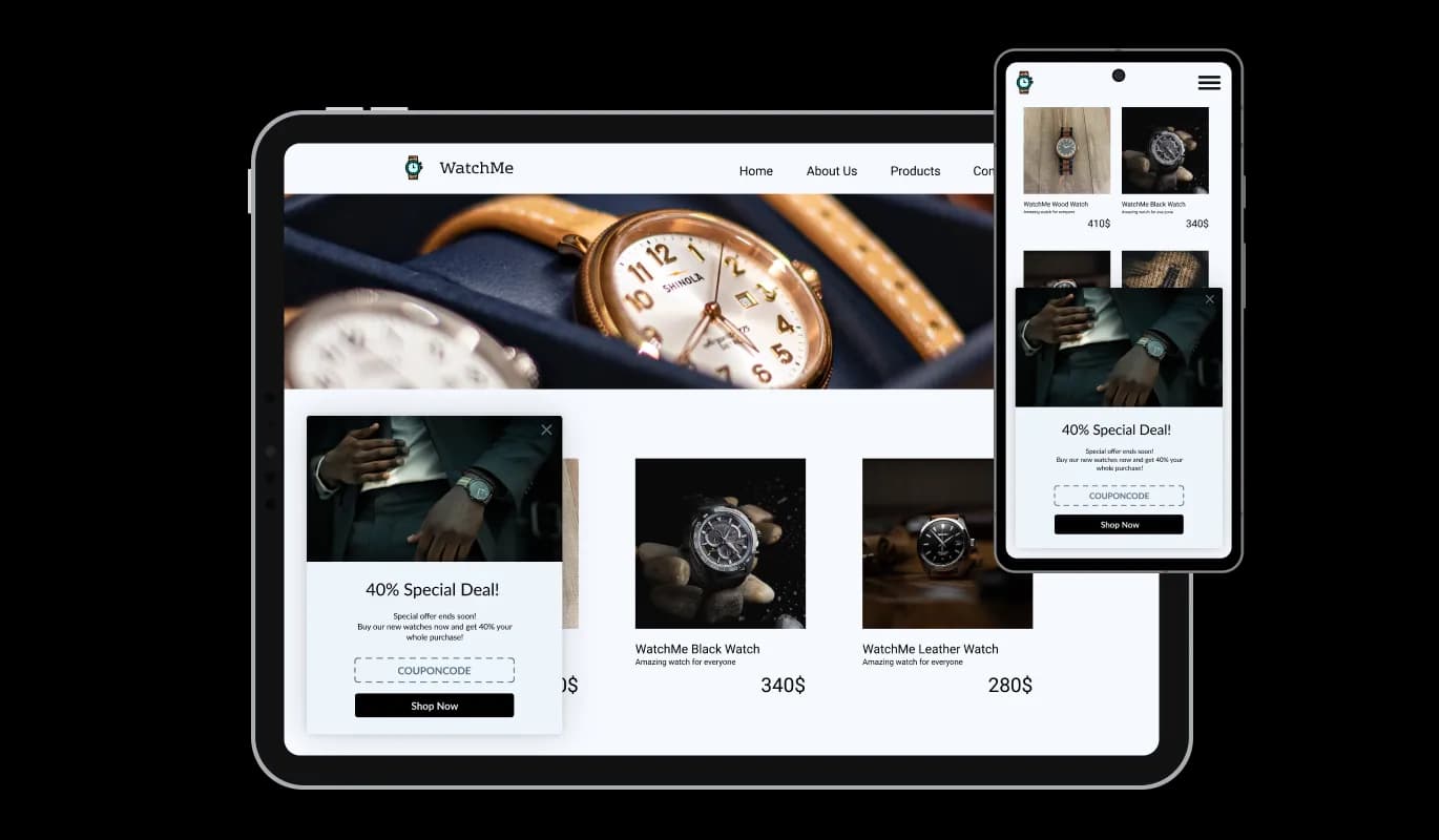 Corner Coupon Pop-up - Corner coupon pop-up Optimized for All Devices