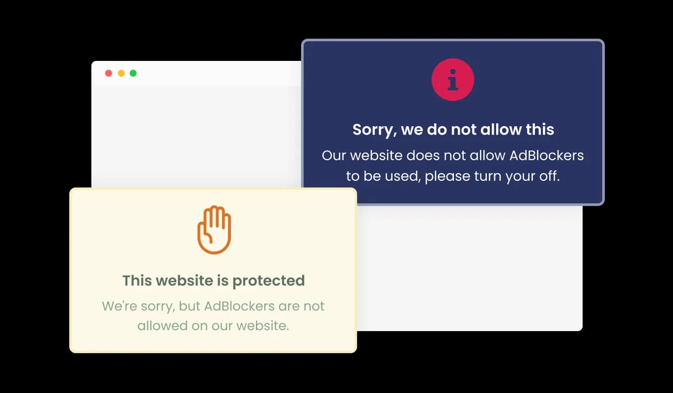 AdBlocker Detector - Multiple AdBlocker Detector Design Skins