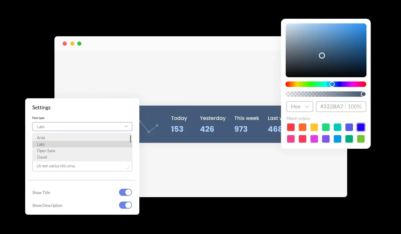 Visitor Counter - Fully Customizable Web.com Website Builder Visitor Counter widget