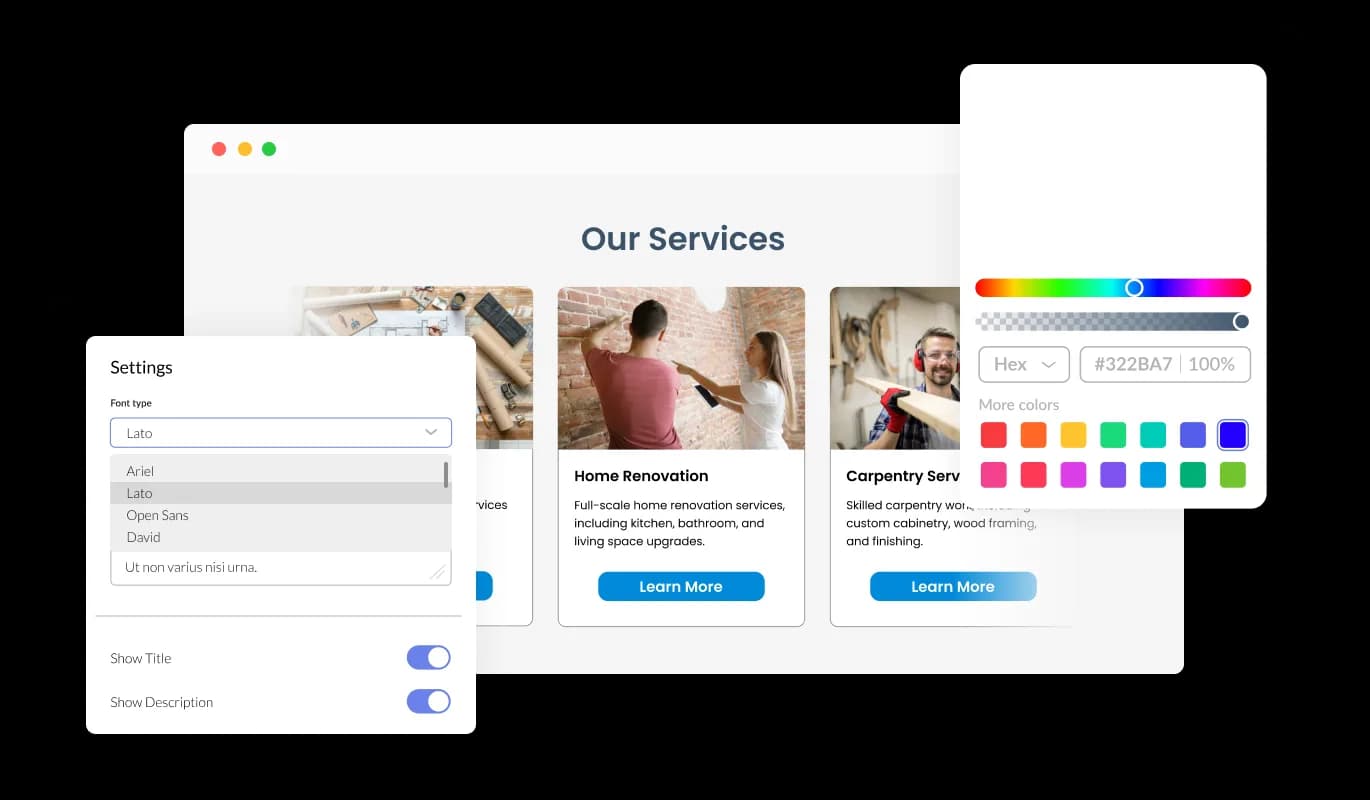 Card Slider - Fully Customizable Card Slider Widget