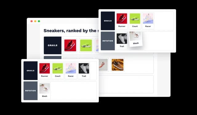 Tier List - Interactive Drag-and-Drop Tier Rankin