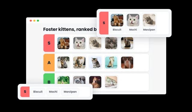 Tier List - Images and Labels for Tier List Items
