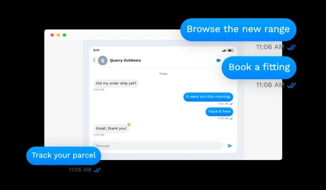 Messenger Conversation - Any Bubble Can Be a Link