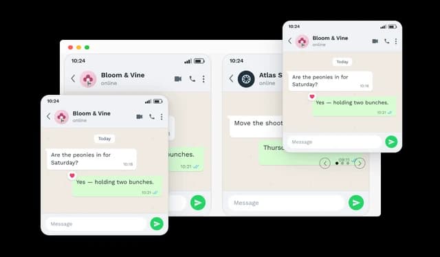WhatsApp Conversation - Multiple Conversation Layouts