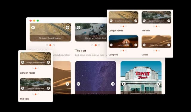 Carousel Grid - Responsive Design