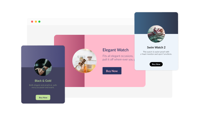 3D Cards - Bootstrap Studio 3d cards Multiple Layouts Options