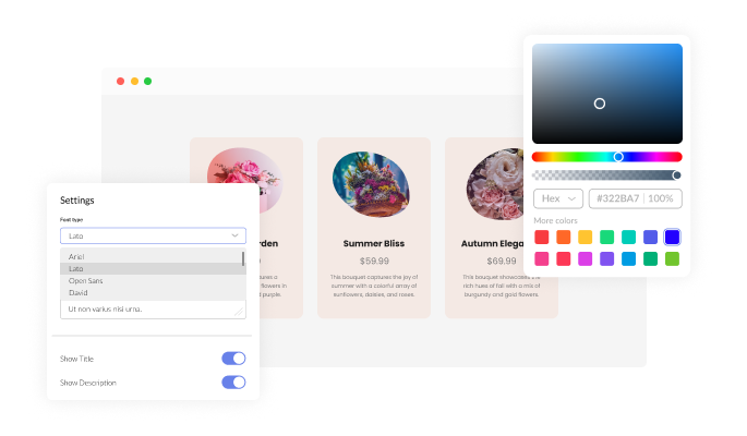 Product Blobs - Completely customizable