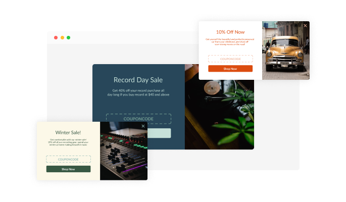 Coupon Popup - Beautiful Skins for your Shopify store