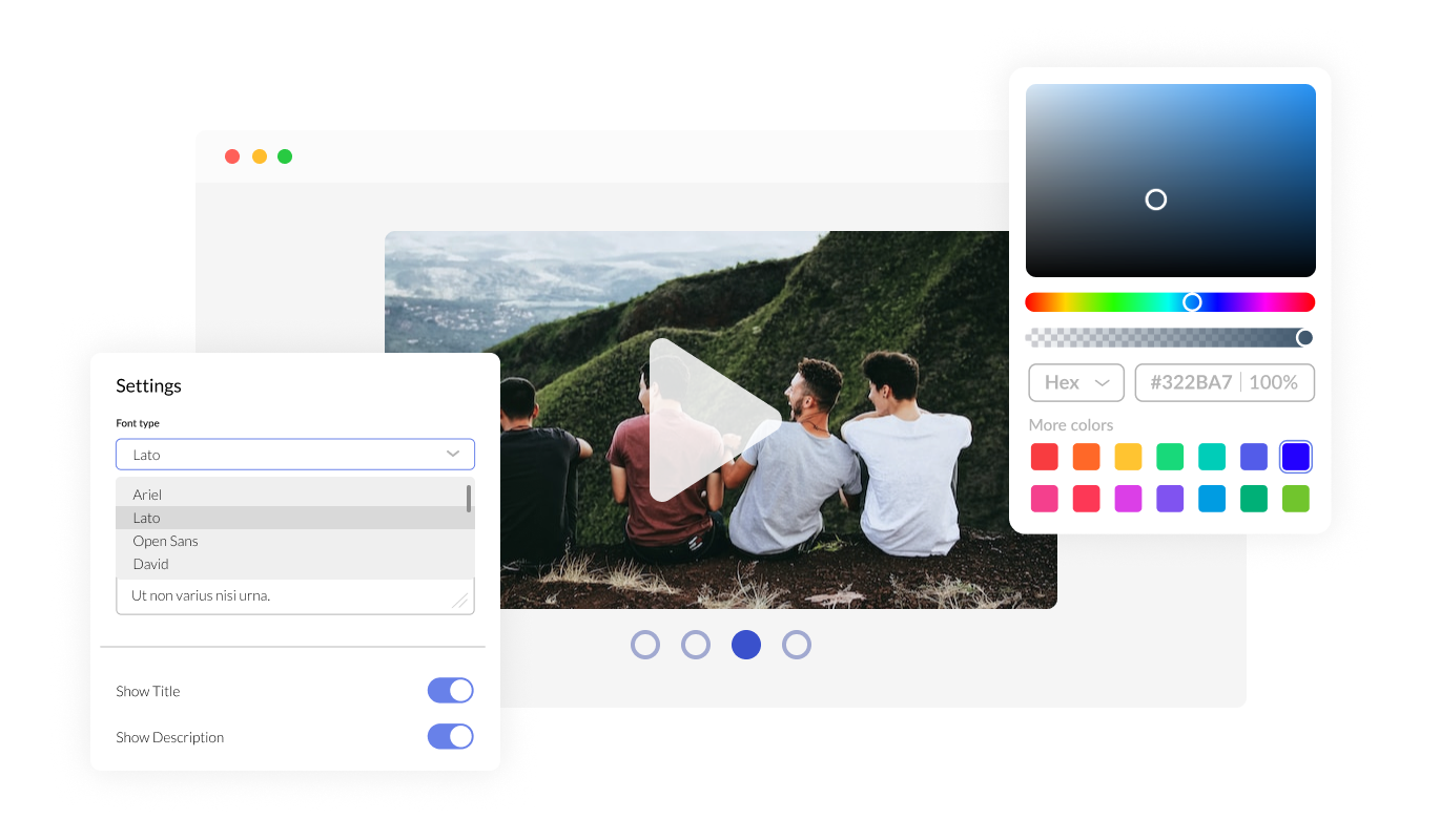 Video Carousel - add-on can be easily customized