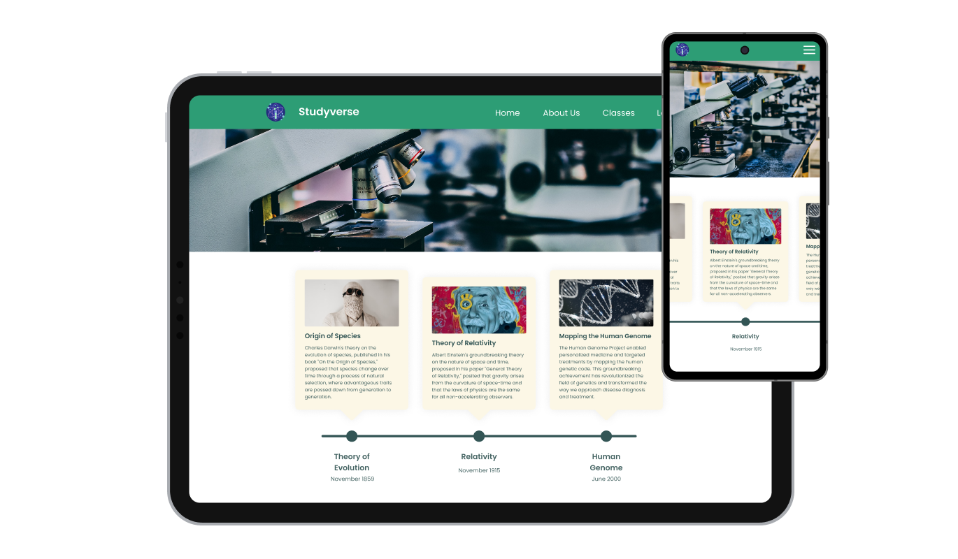 Timeline - Seamless Responsiveness with Site123 Timeline app