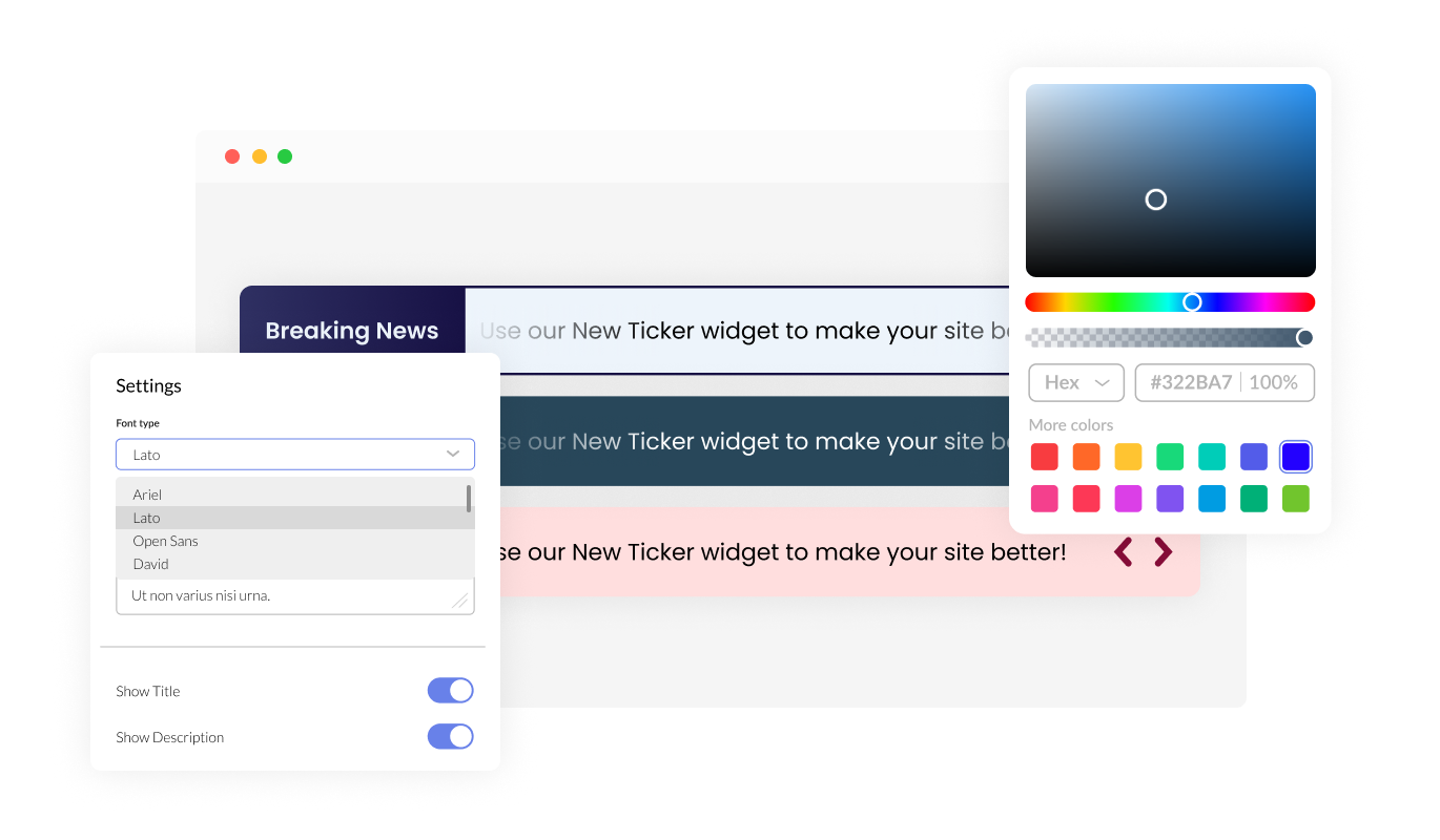 News Ticker - Customize Your News Ticker for WebWave with Ease