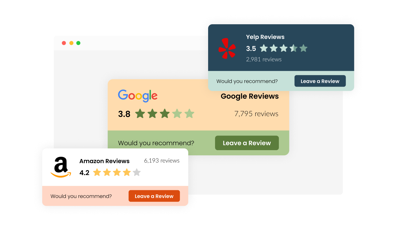 Reviews Badge - Choose Your Fitting Design Structure