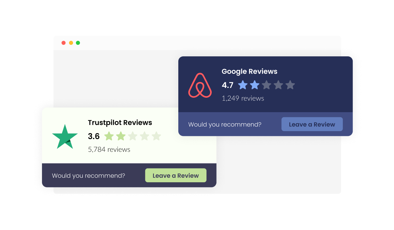 Reviews Badge - Pick from Attractive Skins
