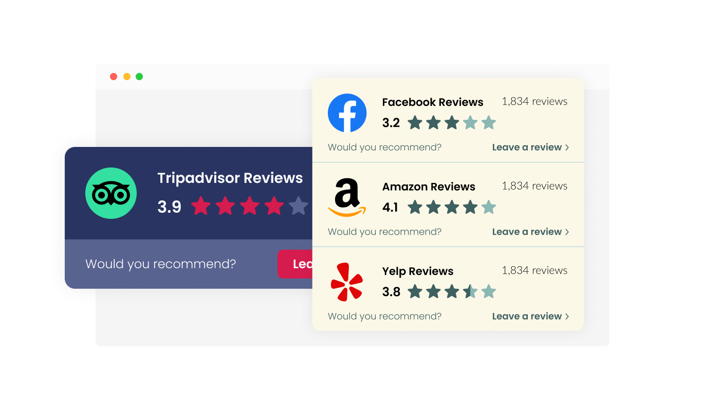 Reviews Badge - Select Your Display: Animated or Stacked