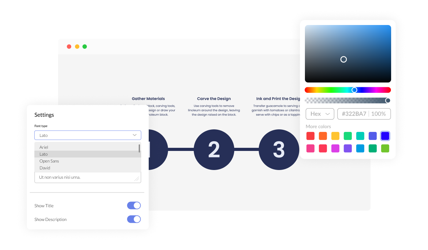Process - Customize Your FunneLish Process widget and Embrace Your Creative Side