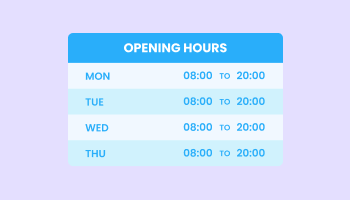 Opening Hours for UXfolio logo