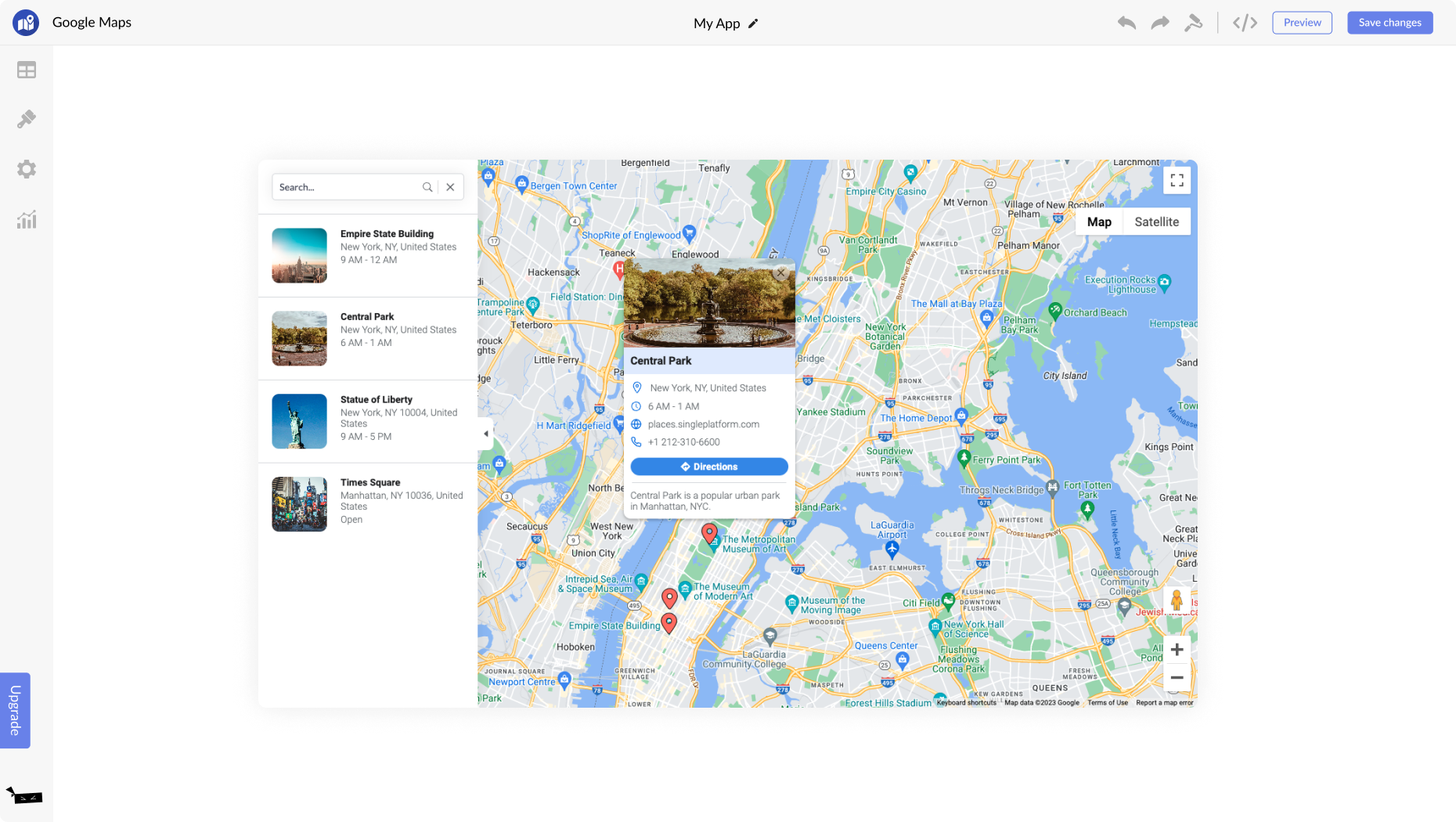 Google Maps for Bootstrap Studio