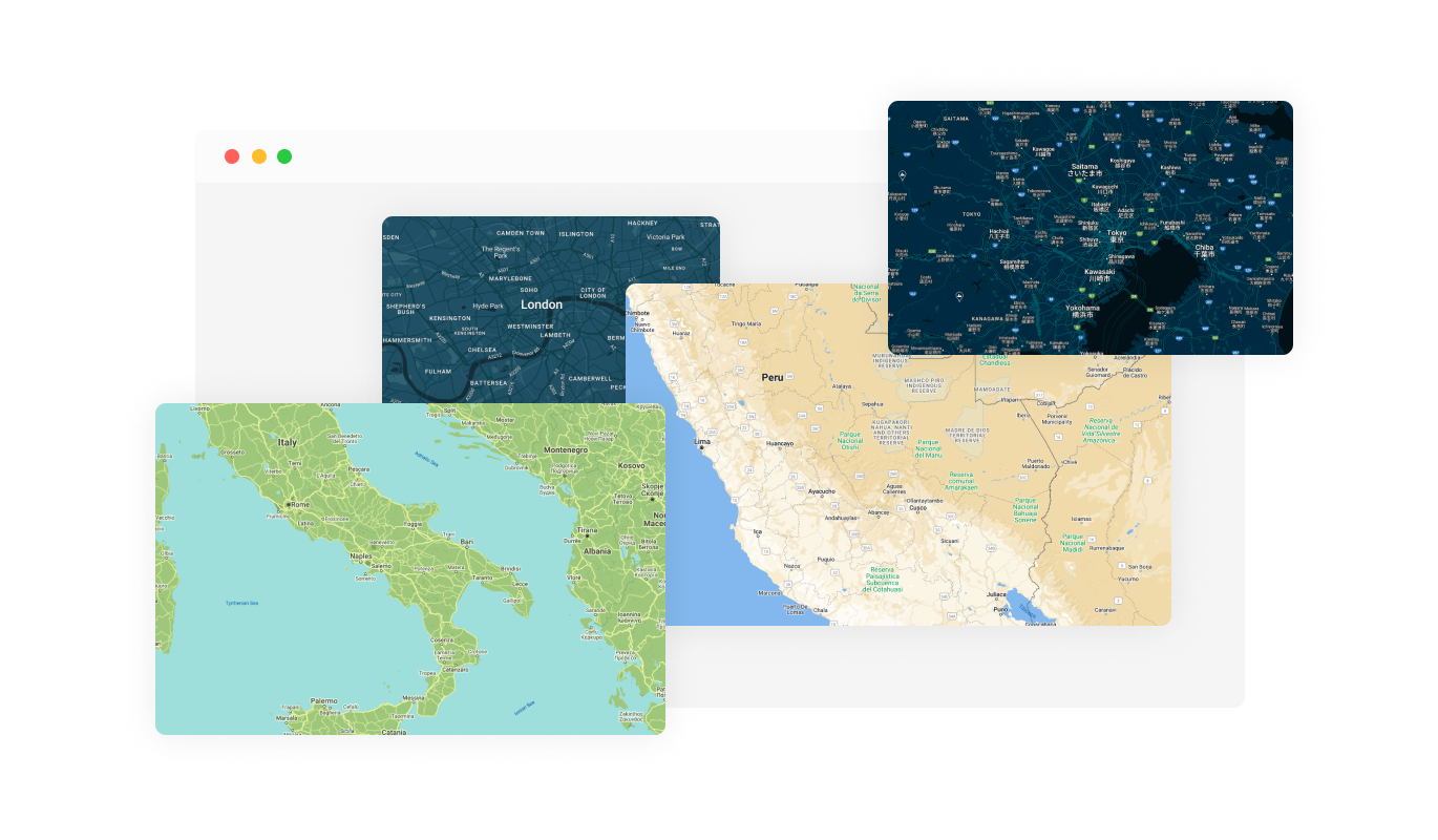 Google Maps - Personalize Your Website Box website with Multiple Map Skins