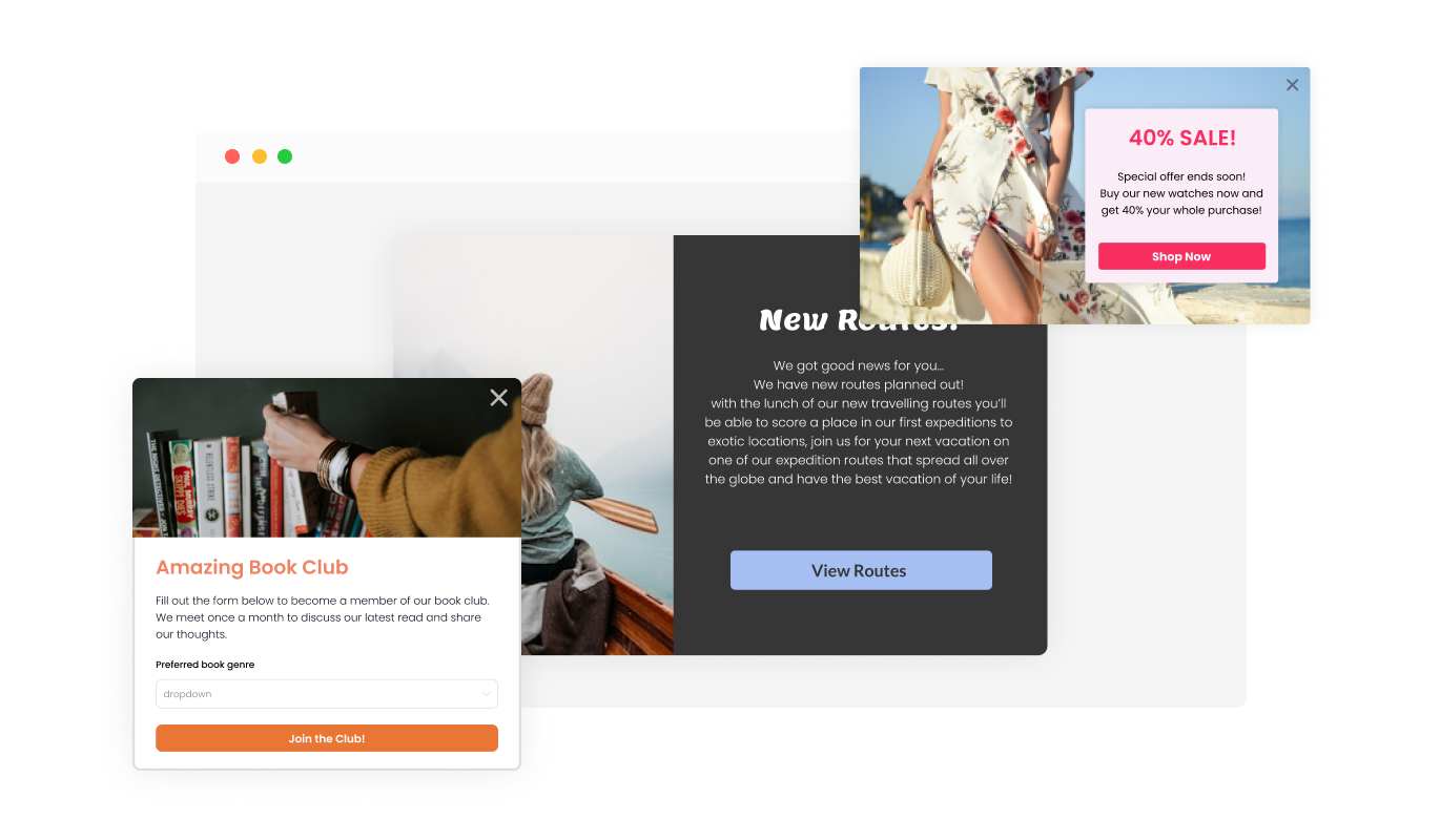 Popup Builder - Choose a Popup Layout That Matches Your Brizy website
