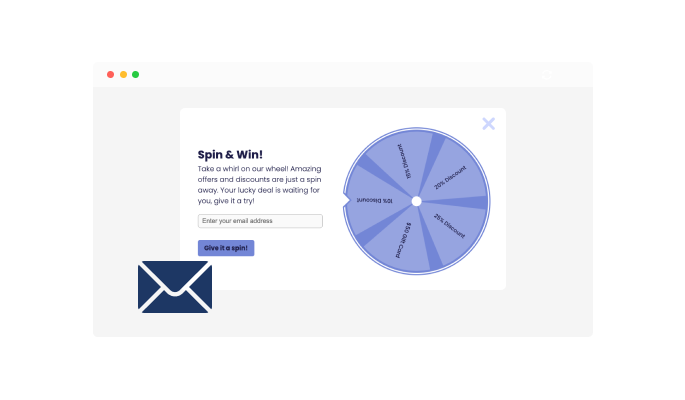 Spinning Wheel - Leads and Email Collection
