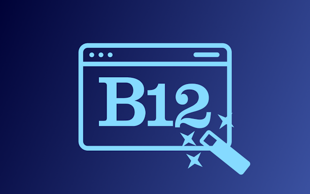 B12: Where AI Meets Professional Web Design