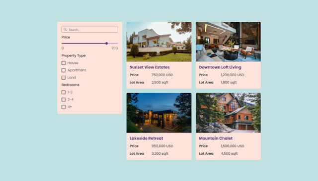 Real Estate Listings for W3Schools Spaces logo