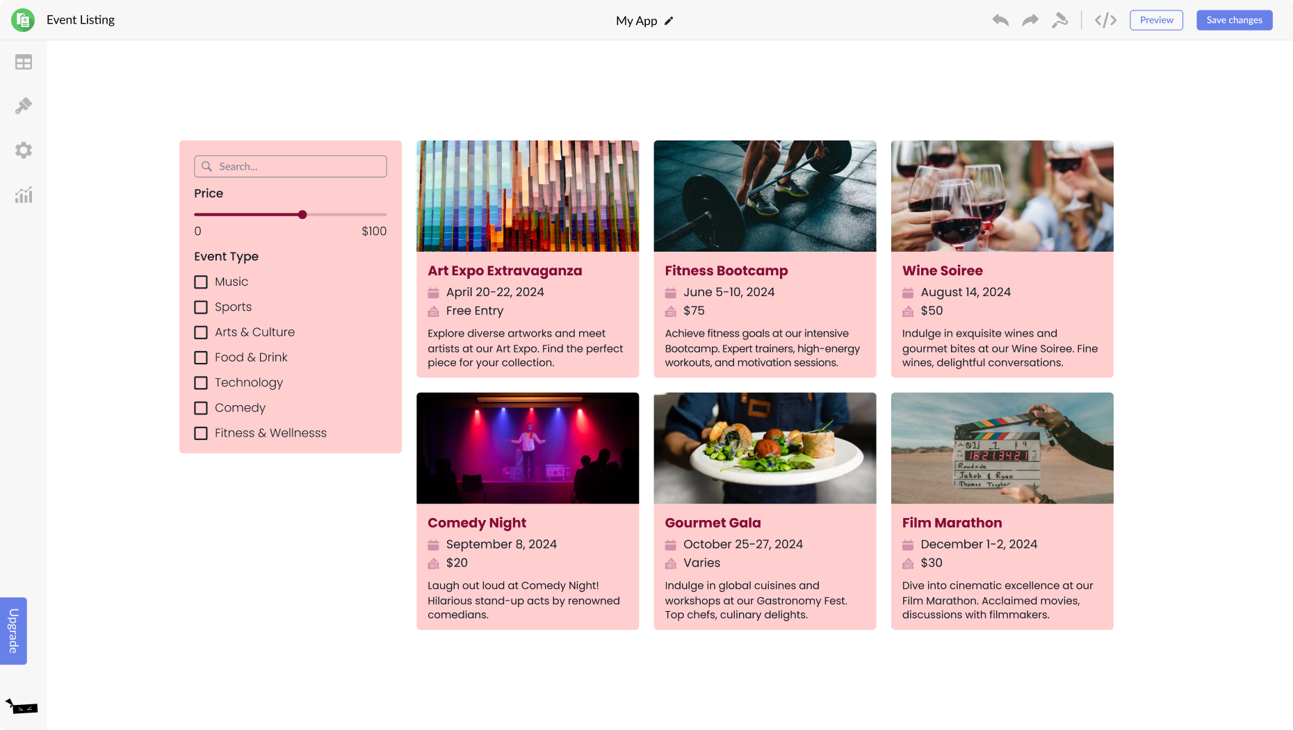 Event Listings for Webflow