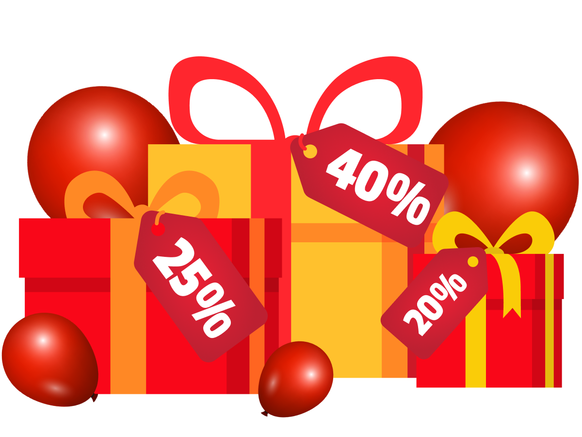 Up to 40% Off With Double Promotion on Annual Plans feature