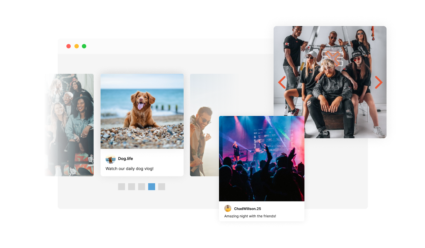 Instagram Carousel - Arrows & Pagination for Seamless Navigation