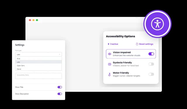 Accessibility - Customize the Website Accessibility Tool