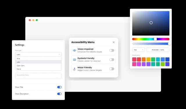 Accessibility - Fully Customizable Accessibility Widget
