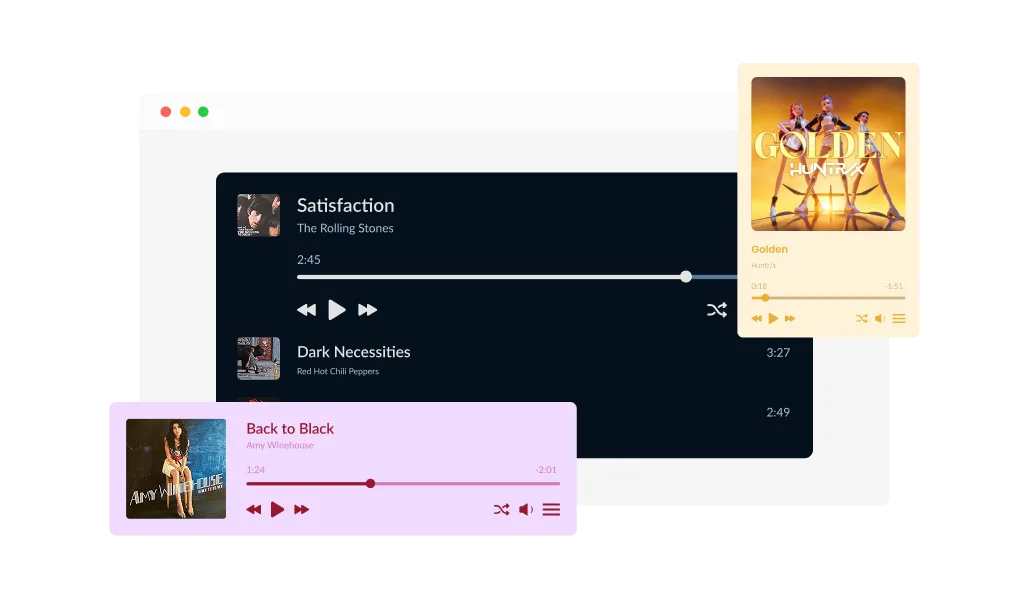 MP3 Player - Control How Your MP3 Player Appears on the Page