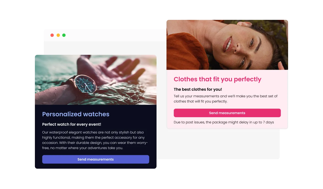 Contact Form - Header & Footer Customization