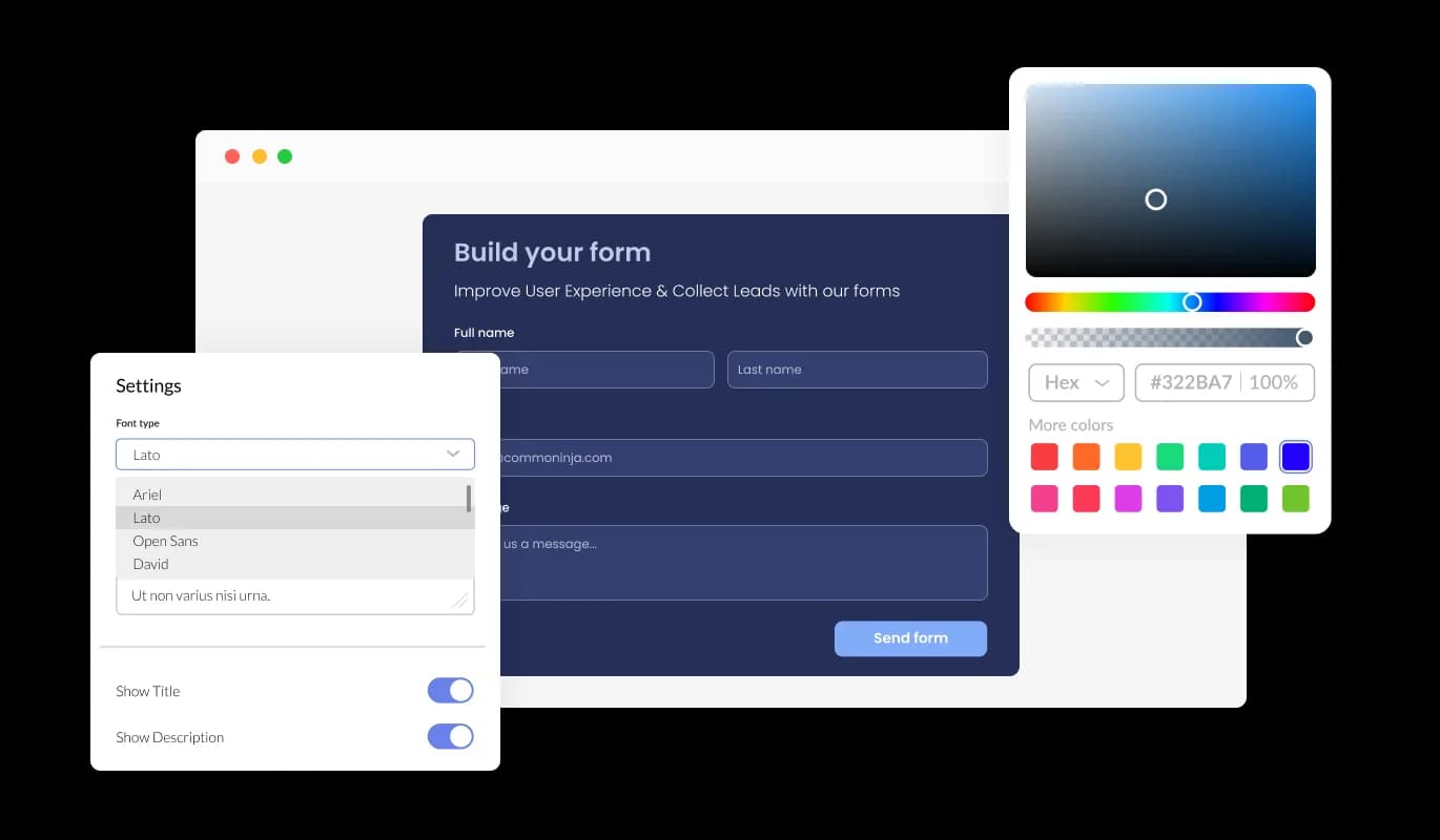 Contact Form - Fully Customizable