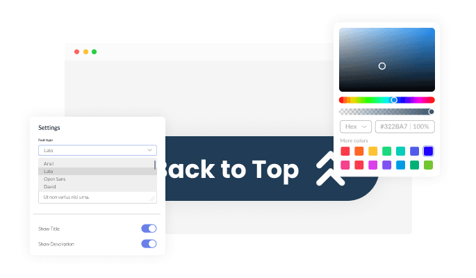 Back to Top Button Widget - Free & Works on Any Website